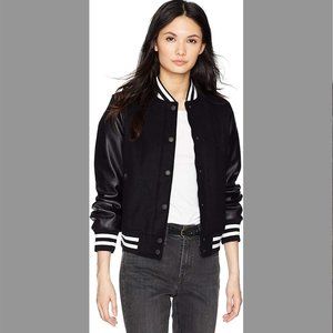 NWT Levi's Women's Mixed Media Varisty Bomber Jacket